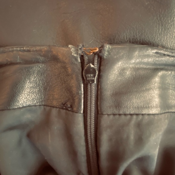 Valerie by Valerie Stevens Black Leather Pants Buttery Soft Size Zipper 8 - Picture 7 of 8